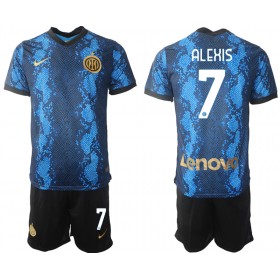 Inter Milan Alexis Sanchez 7 Bambino Maglia Prima 2021/2022 Manica Corta (+ Pantaloncini) 